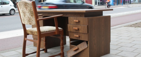 broken office desk
